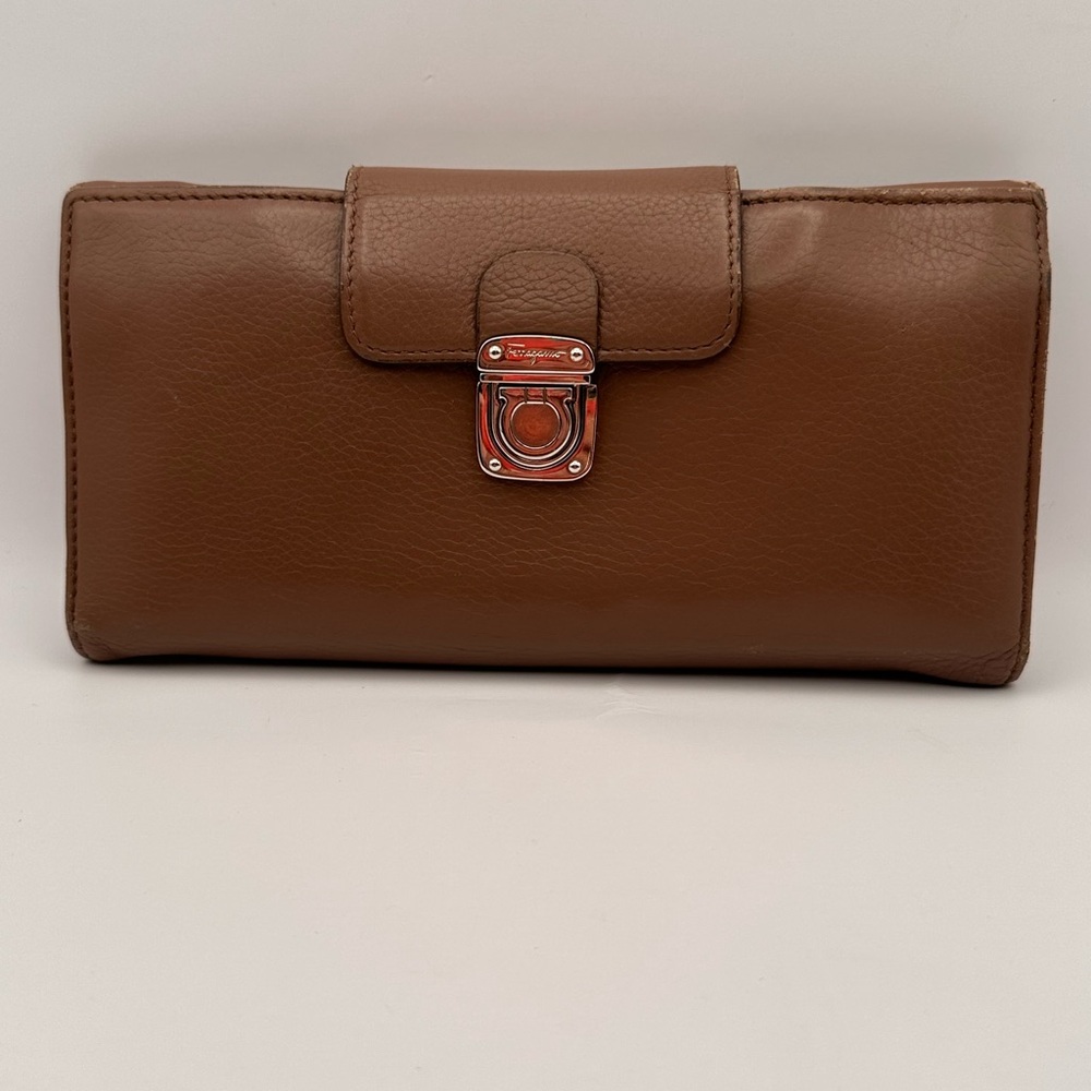 Salvatore Ferragamo Brown Leather Wallet